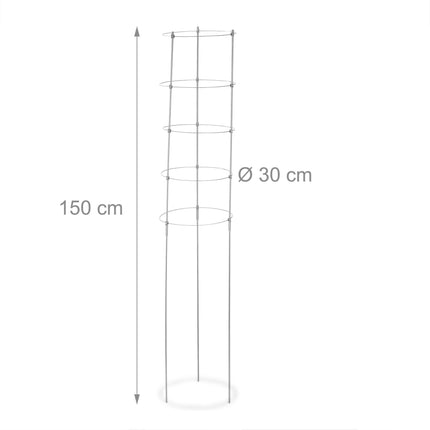 Kletterhilfe 150 cm 2er Set Grau