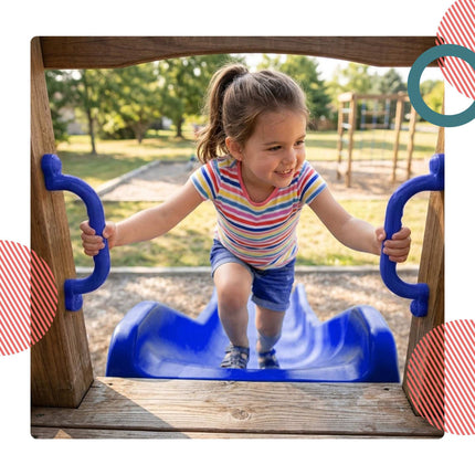 Climbing Frame Handhold Set – Plastic, Weatherproof, Screws