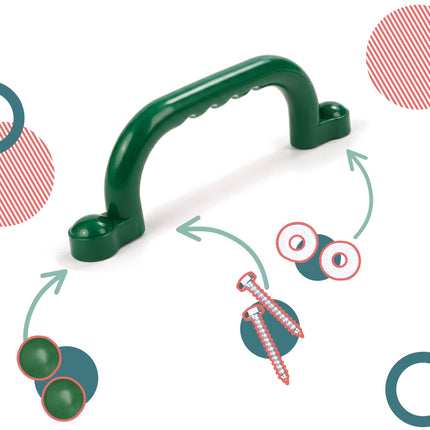 Climbing Frame Handholds Set – Plastic, Safety Caps