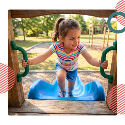 Climbing Frame Handholds Set – Plastic, Safety Caps