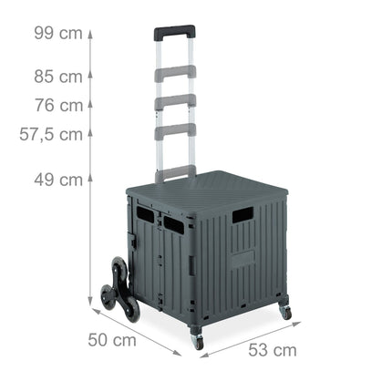Climbing Shopping Cart, 8 Wheels, Telescopic Handle