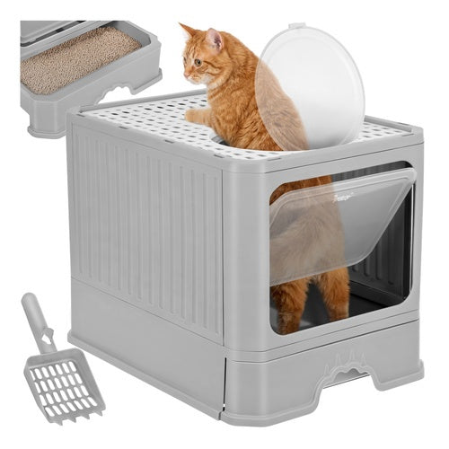 Katzentoilette mit Schublade & Schaufel, geschlossen, 50x36x38 cm