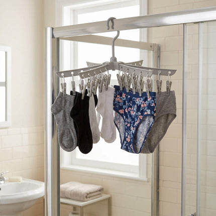 Clothes Drying Rack, Foldable, 27 Garment Capacity