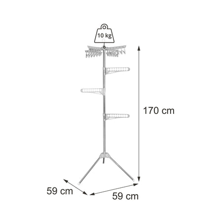 Clothes Drying Rack, Foldable, 27 Garment Capacity