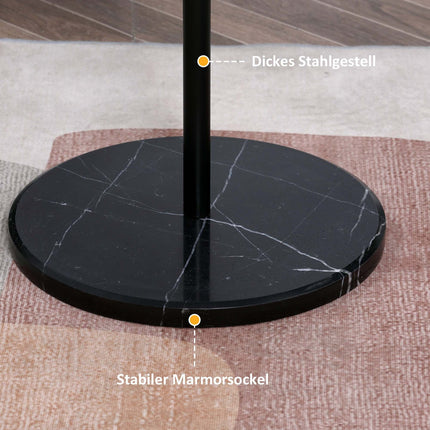 Garderobenständer aus Stahl – 8 Haken, schwarz, 170 cm