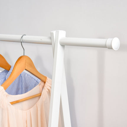 Garderobe mit Schuhablage, weiß, 107,5x45x150 cm