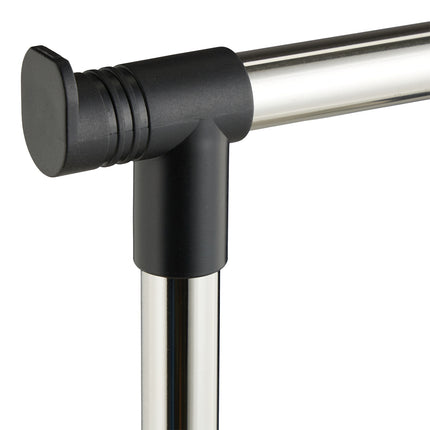Clothes Rack with Wheels – Adjustable Metal Rail