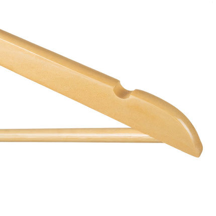 Clothes hanger 10 pcs. - wooden Ruhhy 24492