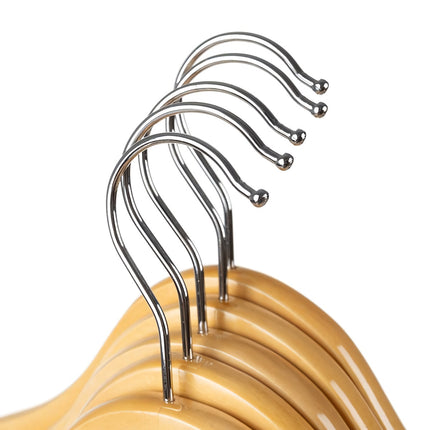 Clothes hanger 10 pcs. - wooden Ruhhy 24492