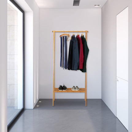 Clothes hanger foldable bamboo