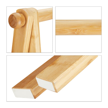 Clothes hanger foldable bamboo