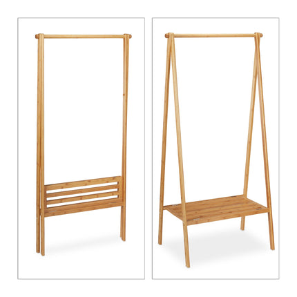 Clothes hanger foldable bamboo