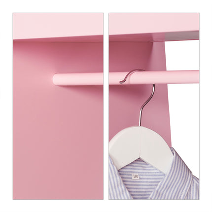 Clothes hanger for children with mirror