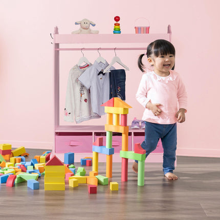 Clothes hanger for children with mirror