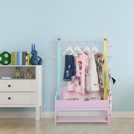 Kleiderbügel für Kinder mit Ablagen