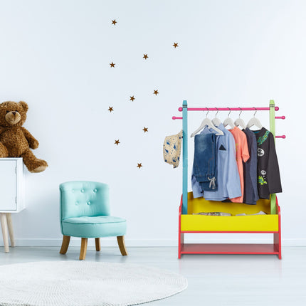 Kleiderbügel für Kinder mit Ablagen