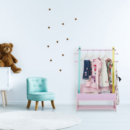Kleiderbügel für Kinder mit Ablagen