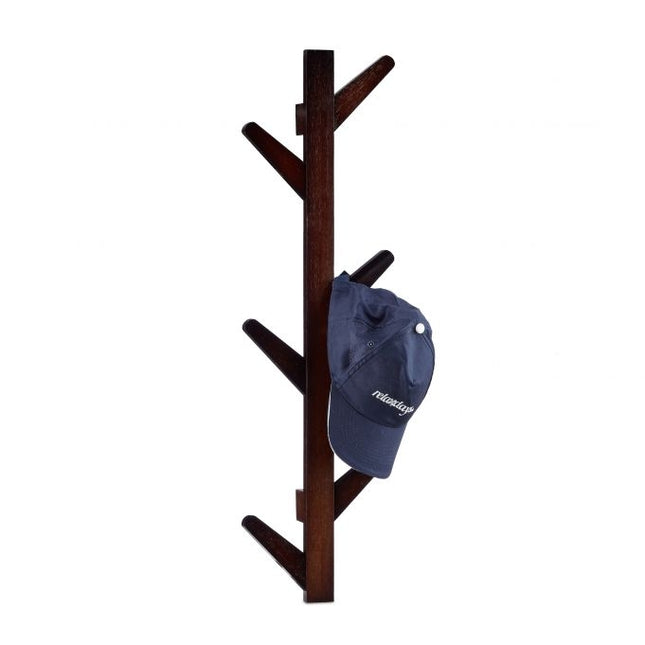 Clothes hanger in bamboo with 6 hooks