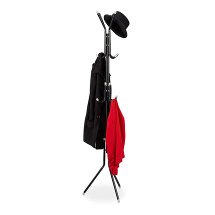 Clothes hanger in black metal