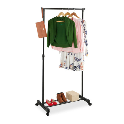 Clothes hanger on wheels