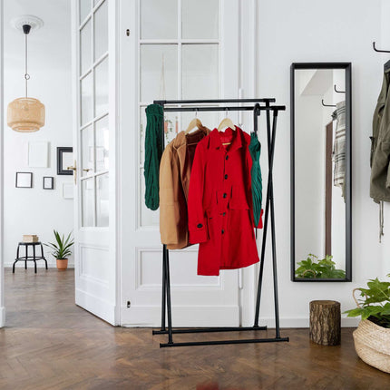 Clothes hanger retractable metal