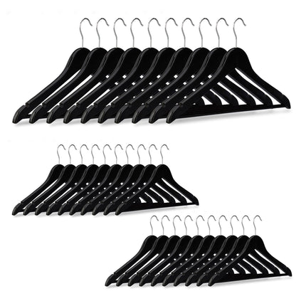 Clothes hangers Wood Set of 30