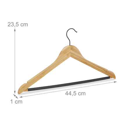 Cintres - lot de 10 en bambou