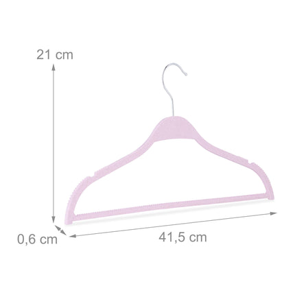 Clothes hangers made of wheat straw - 10 pcs