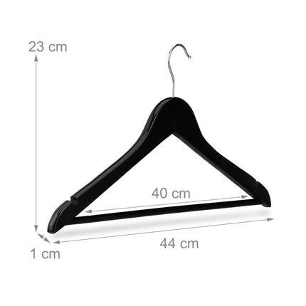 Cintres avec barre pour pantalons, lot de 20