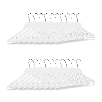 Kleiderbügel mit Hosensteg, 20er Set