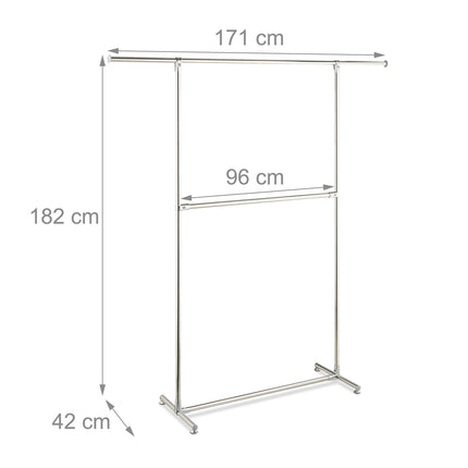 Kleiderbügel mit 2 Stangen