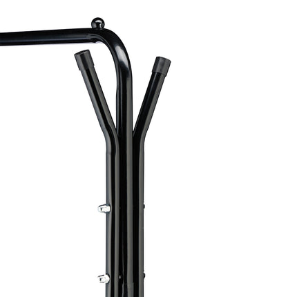 Clothes hanger with 2 shelves