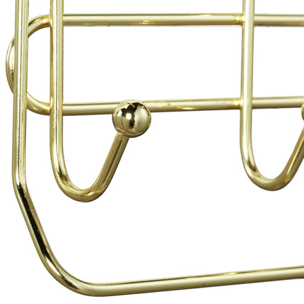 Clothes hanger with 3 double hooks