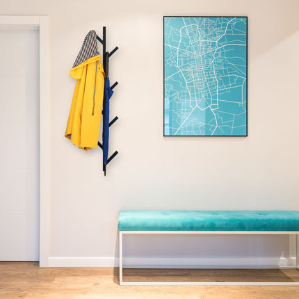 Clothes hanger with 8 hooks