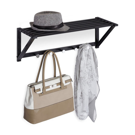 Clothes hanger with shelf