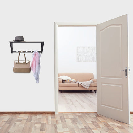 Clothes hanger with shelf