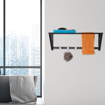 Clothes hanger with shelf