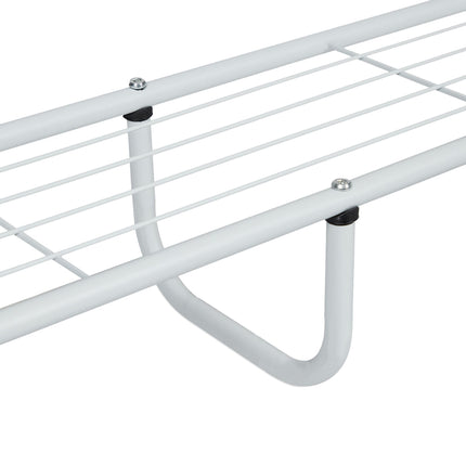 Clothes hanger with shelf and hooks