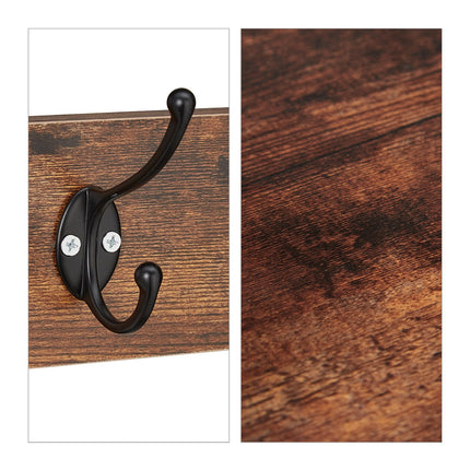 Clothes hanger with shoe shelf industrial