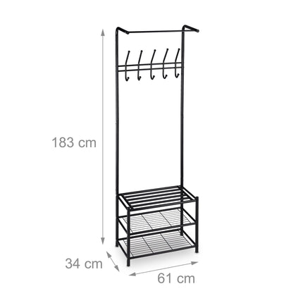 Kleiderbügel mit Schuhablage