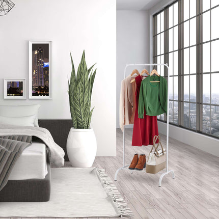 Clothes rack with shelf