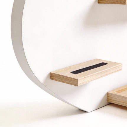 Cloud Wall Shelf for Tonies and Toniebox, Holds 20 Figures, White
