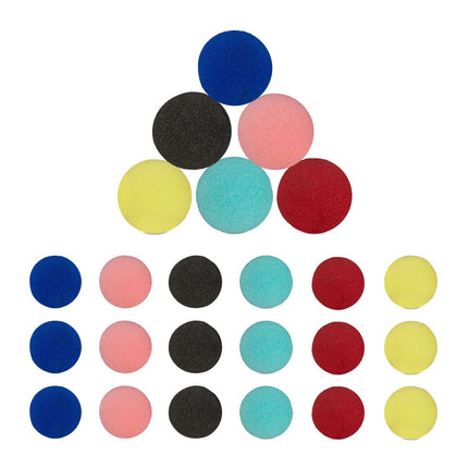 Clown Nose Set, Foam, 24 Pieces, Multi-Color