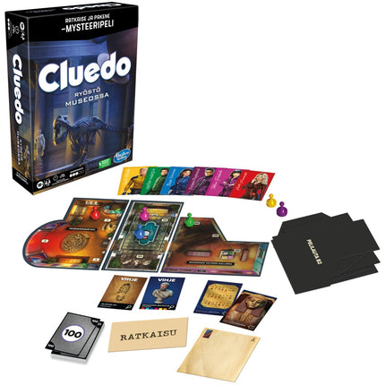 Cluedo Brettspiel Flucht Kunstraub (in finnischer Sprache)