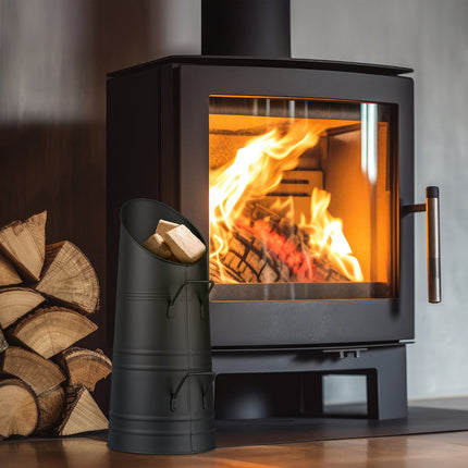 Kohleeimer, 9L Eisen, Mattschwarz