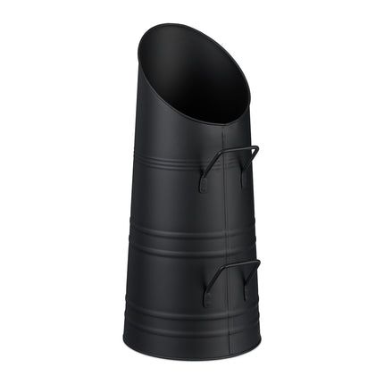 Kohleeimer, 9L Eisen, Mattschwarz