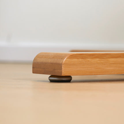 Bambus-Garderobenständer mit 8 Haken, naturfarben, 49,5x178 cm