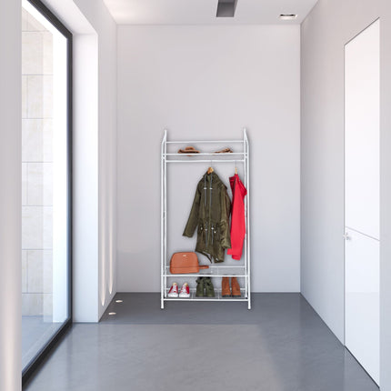 Coat Rack With 3 Shelves