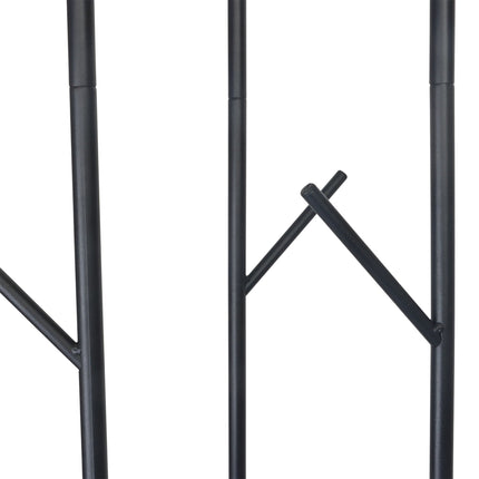 Coat Rack with 8 Hooks & 2 Shelves, 175 cm