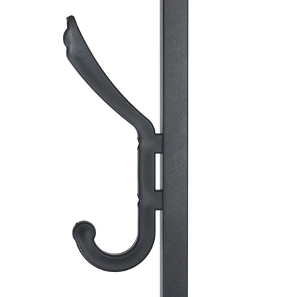 Garderobenständer mit 8 Haken und 4 Ablagen, 180 cm